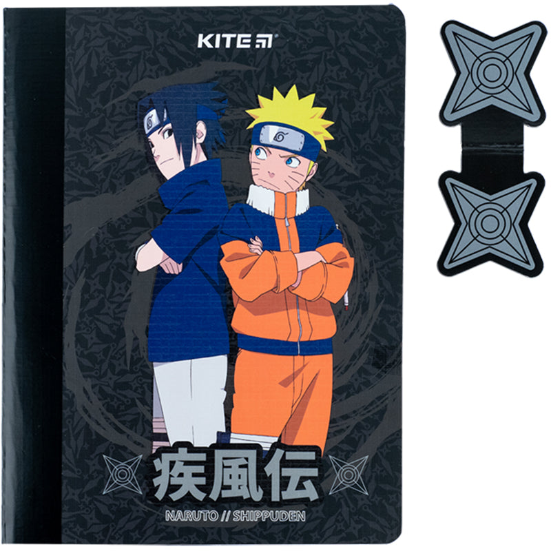 Блокнот з магнітною закладкою Kite Naruto NR24-192, А5, 60 аркушів, клітинка