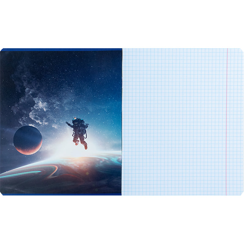 Тетрадь школьная Kite NASA NS24-236, 18 листов, клетка