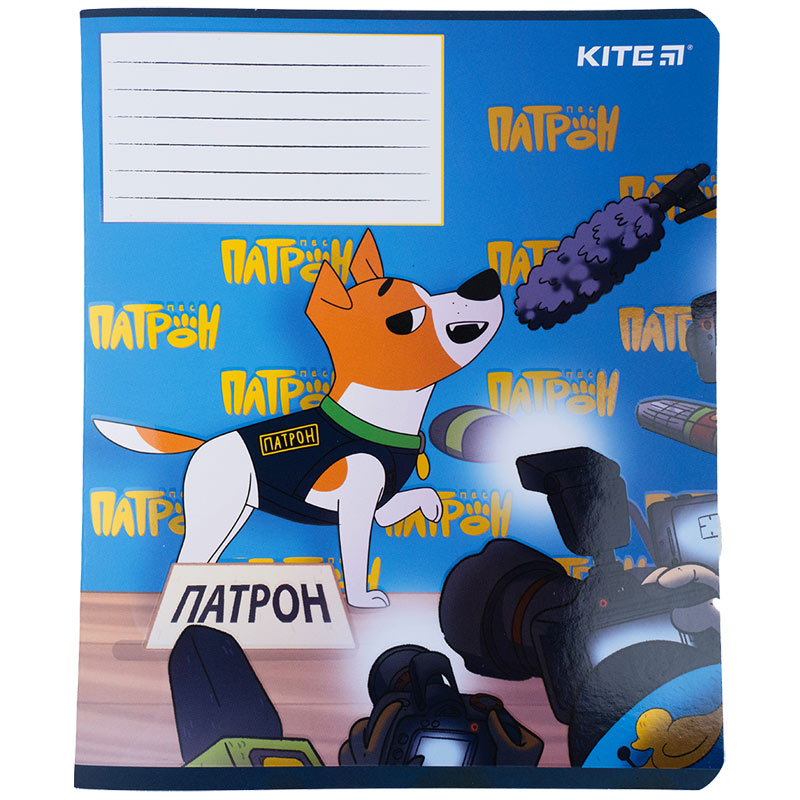 Тетрадь школьная Kite Patron PN23-236, 18 листов, клетка