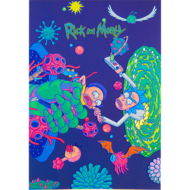 Блокнот-планшет Kite Rick and Morty RM22-194-1, A5, 50 аркушів, клітинка