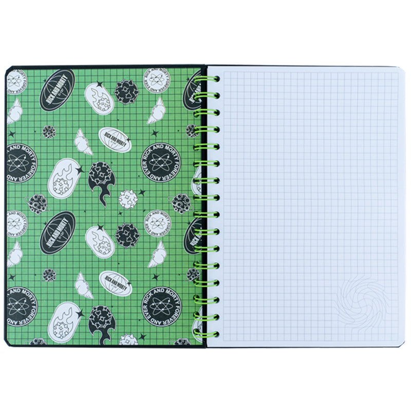 Блокнот на спіралі Rick and Morty RM24-190, A5, 80 аркушів, клітинка