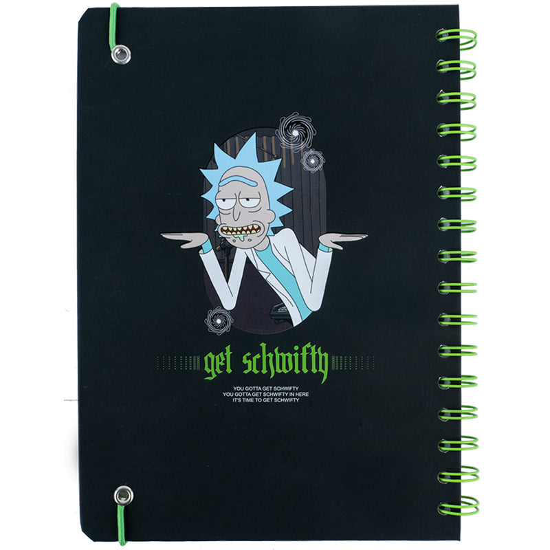 Блокнот на спіралі Rick and Morty RM24-190, A5, 80 аркушів, клітинка