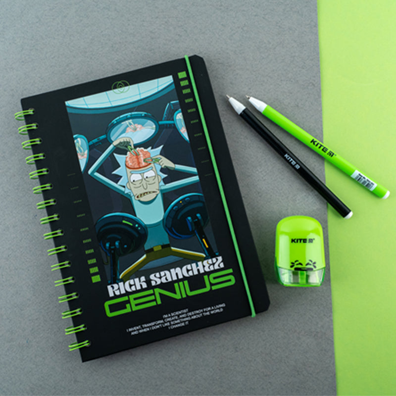 Блокнот на спіралі Rick and Morty RM24-190, A5, 80 аркушів, клітинка