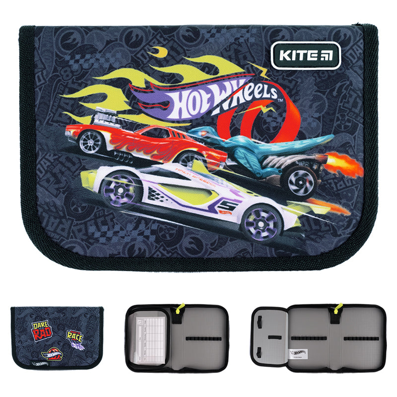 Шкільний набір Kite Hot Wheels SET_HW24-501S (рюкзак, пенал, сумка)