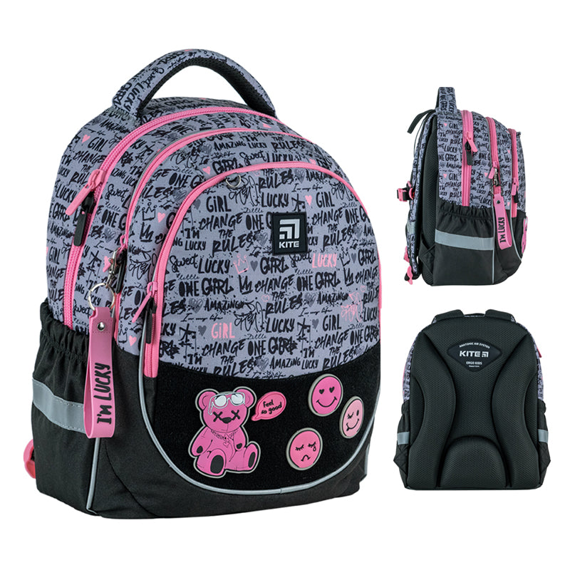 Шкільний набір Kite Lucky Girl SET_K24-700M-2 (рюкзак, пенал, сумка)