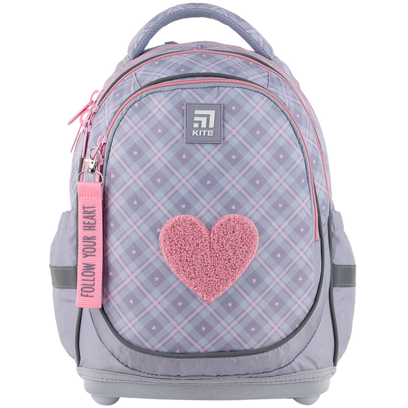Школьный набор Kite Fluffy Heart SET_K24-724S-1 (рюкзак, пенал, сумка)