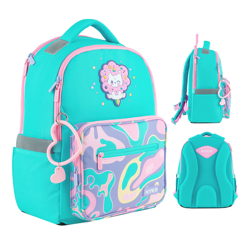 Шкільний набір Kite Rainbow Catcorn SET_K24-770M-3 (рюкзак, пенал, сумка)