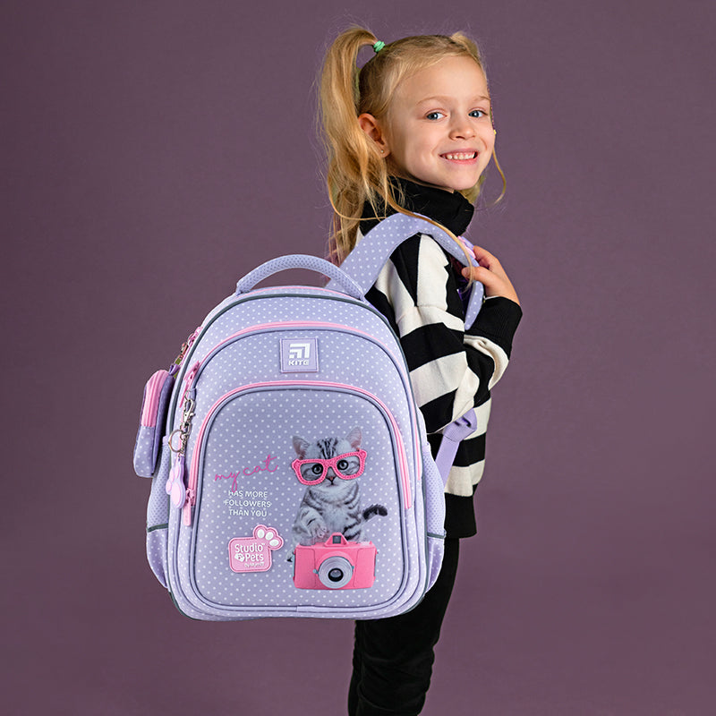 Школьный набор Kite Studio Pets SET_SP24-763S (рюкзак, пенал, сумка)
