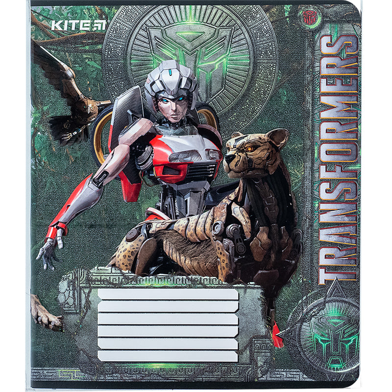 Тетрадь школьная Kite Transformers TF24-232, 12 листов, клетка