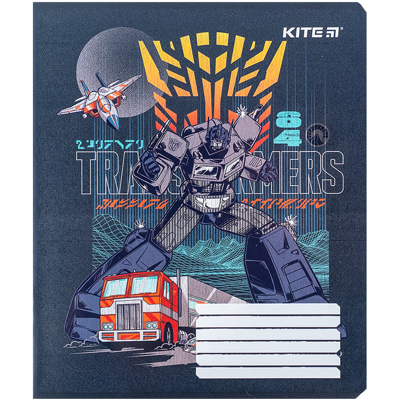 Зошит шкільний Kite Transformers TF24-236, 18 аркушів, клітинка