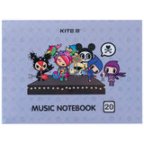 Зошит для нот Kite tokidoki TK24-405, А5, 20 аркушів Зошит для нот Kite tokidoki TK24-405, А5, 20 аркушів
