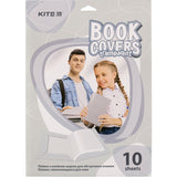 Пленка самоклеющаяся для книг Kite K20-306, 50x36 см, 10 штук, прозрачная