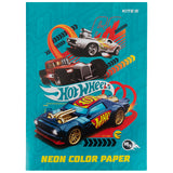 Папір кольоровий неоновий Kite Hot Wheels HW21-252