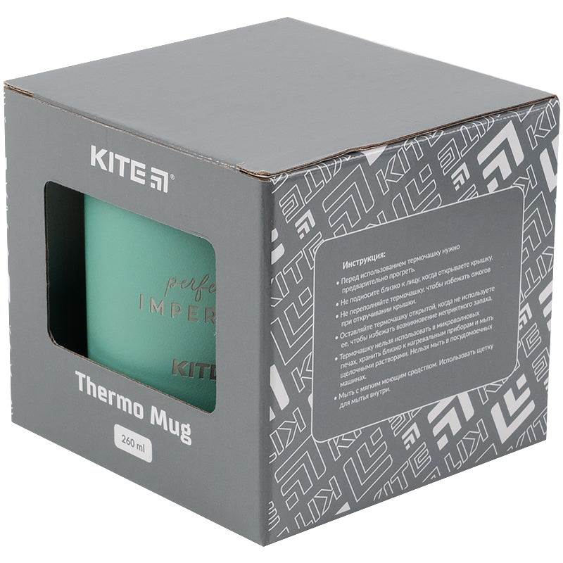 Термокружка Kite K21-324-02, 260 мл, м'ятна