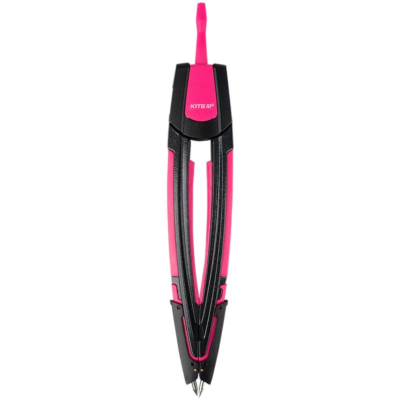 Циркуль+грифель Kite K21-388-10, 160 мм, рожевий