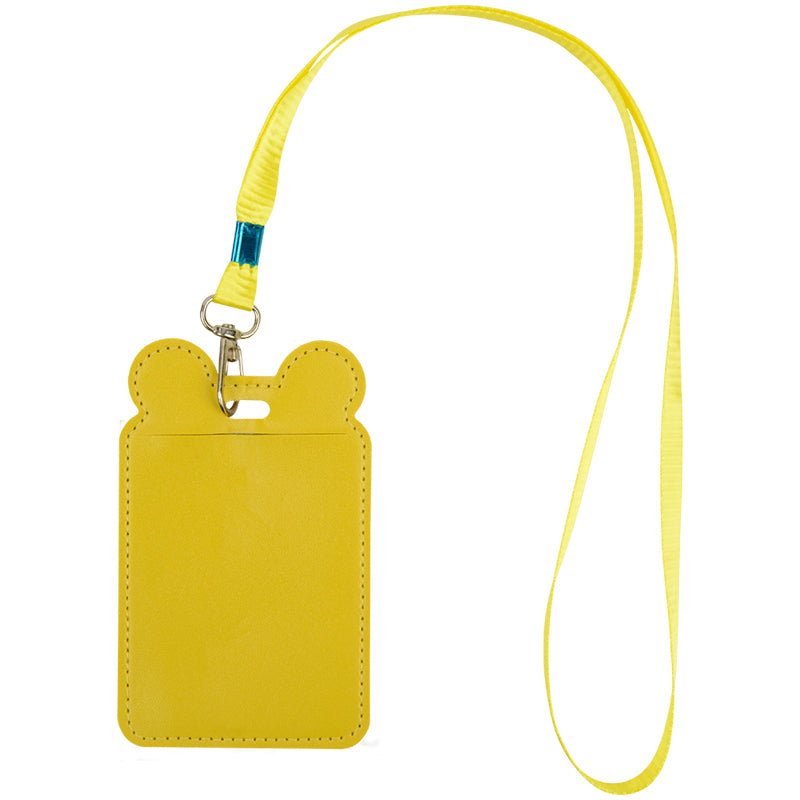 Бейдж вертикальний Kite K22-296-08, на шнурку, жовтий