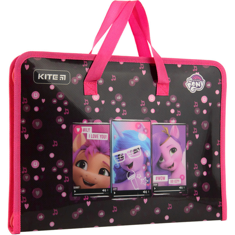 Папка-портфель на блискавці Kite My Little Pony LP22-202, 1 відділення, A4