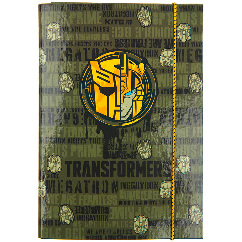 Папка для тетрадей на резинках Kite Transformers TF23-210