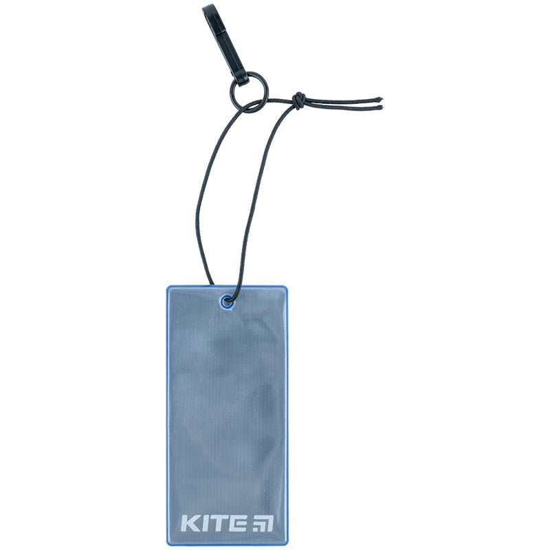 Подвеска мягкая светоотражающая Kite K23-109-5, прямоугольная, синий индиго