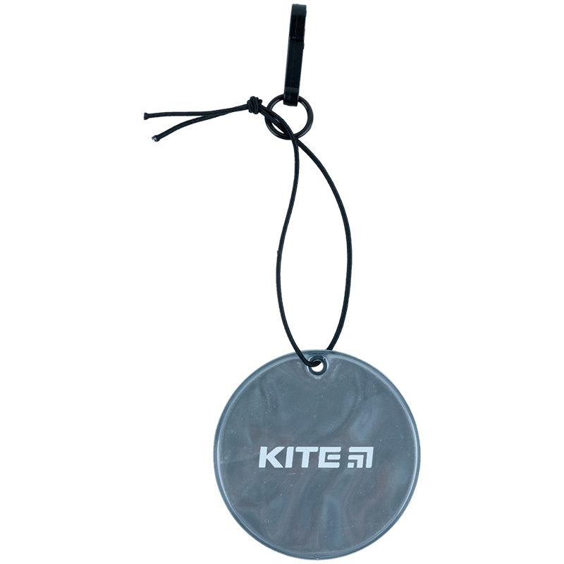 Подвеска мягкая светоотражающая Kite K23-110-1, круглая, темно-серая