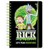 Щоденник на спіралі Kite Rick and Morty RM23-438, тверда обкладинка