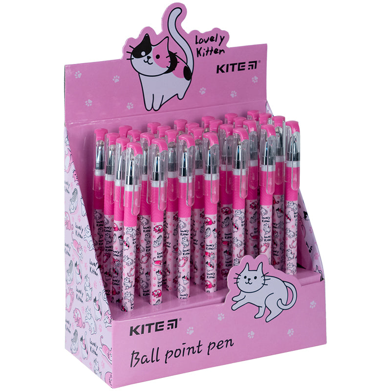 Ручка шариковая Kite Lovely Kitten K24-032-2, синяя