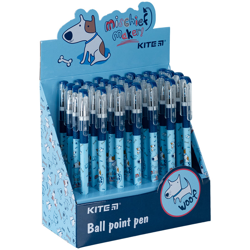 Ручка кулькова Kite Dog K24-032-3, синя