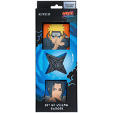Набір бейджів на липучці Kite Naruto NR24-3012-1, 3 шт.
