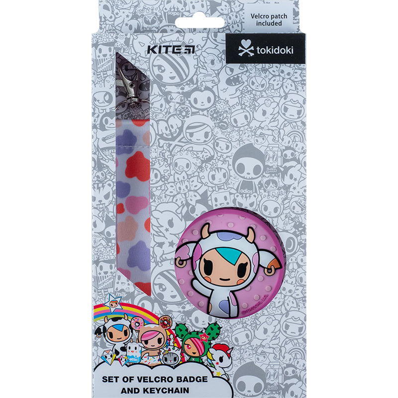 Набор бейдж на липучке и подвеска Kite tokidoki TK24-3010-1, 2 шт.