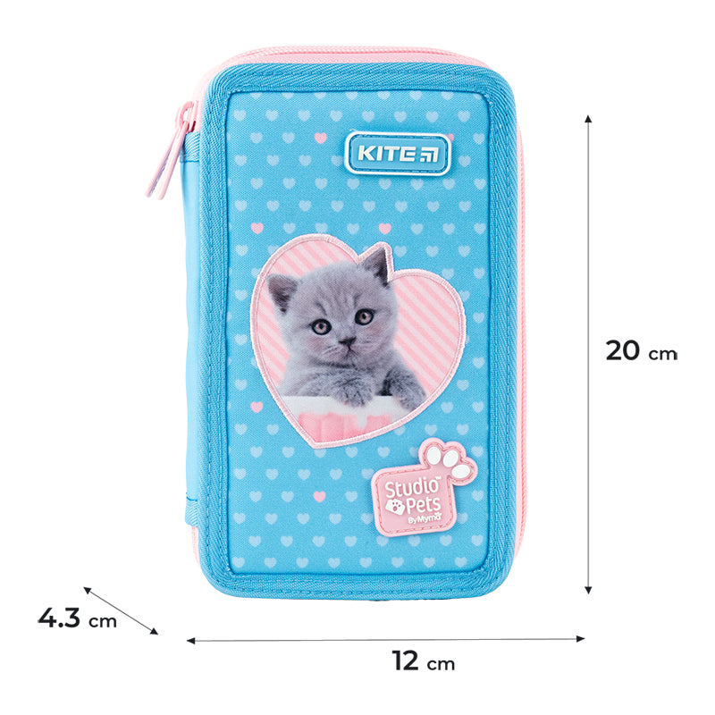 Пенал без наполнения Kite Studio Pets SP24-623, 2 отделения