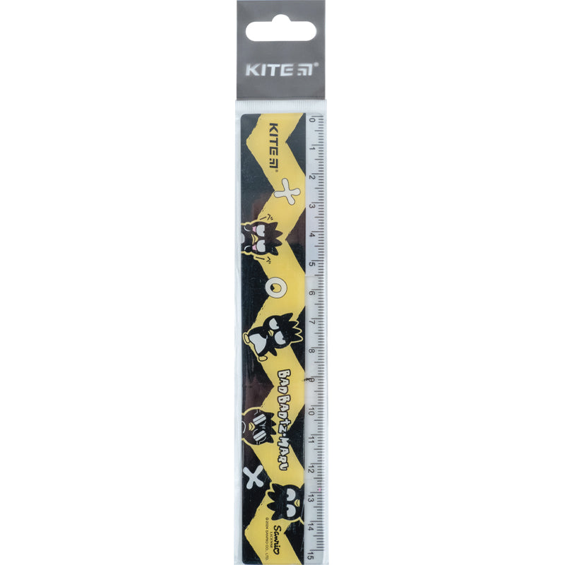 Линейка пластиковая Kite Bad Badtz-Maru HK24-090-3, 15 см