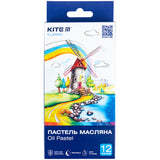 Пастель масляная Kite Classic K-071, 12 цветов