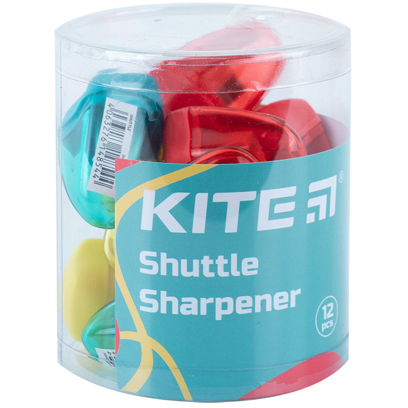 Точилка с контейнером Kite Shuttle K24-1017, ассорти