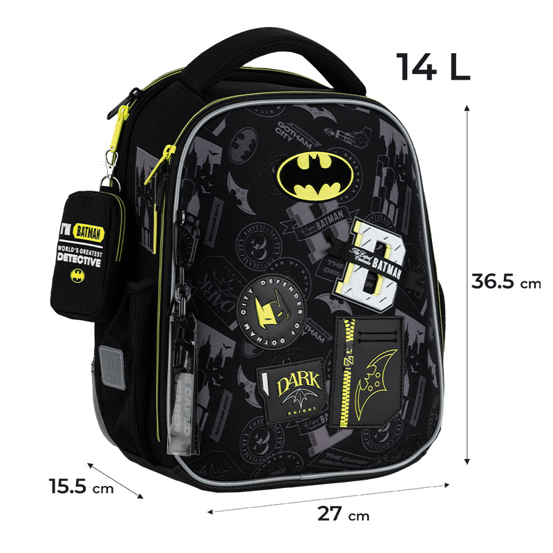 Рюкзак школьный каркасный DC Batman DC25-555S