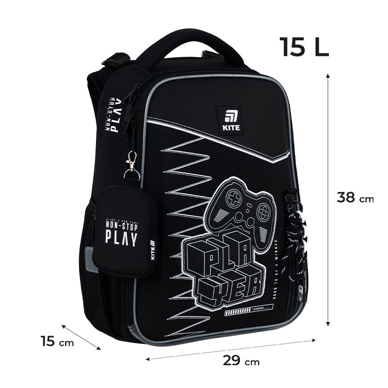 Рюкзак школьный каркасный Player K25-531M-3