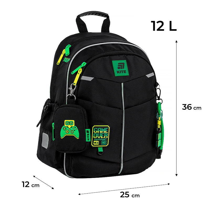 Рюкзак школьный Kite Education Game Over K25-771S-4