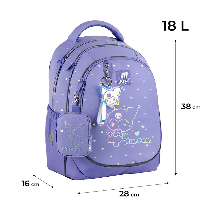 Рюкзак шкільний Kite Education Kuromi HK25-700M