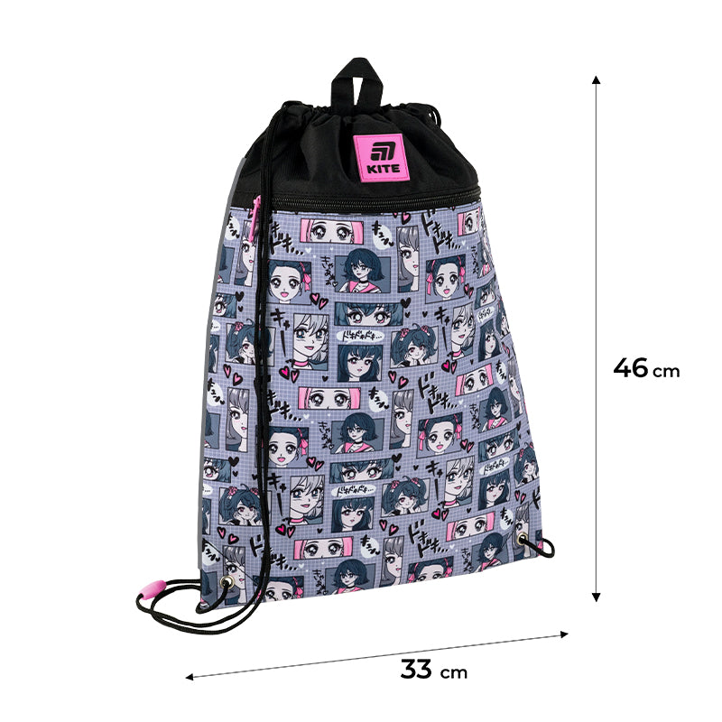 Сумка для обуви Kite Anime Girl K25-601M-9