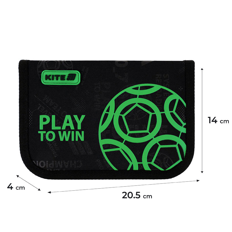 Пенал без наполнения Kite Play&Win K25-621-2, 1 отделение, 1 отворот