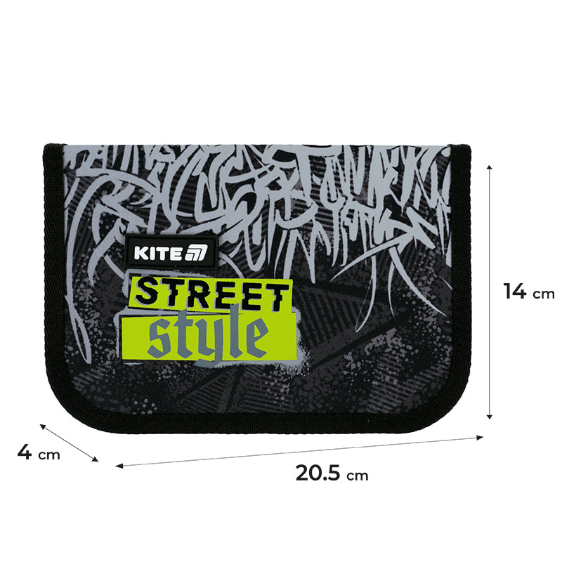 Пенал без наповнення Kite Street Style K25-621-6, 1 відділення, 1 відворот