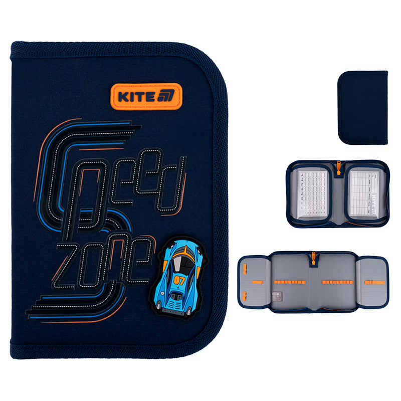 Пенал без наповнення Kite Speed Zone K25-622-4, 1 відділення, 2