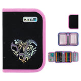 Пенал з наповненням Kite Love is K25-622H-3, 1 відділення, 2 відвороти
