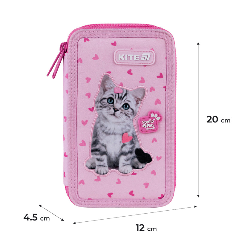 Пенал без наполнения Kite Studio Pets SP25-623, 2 отделения