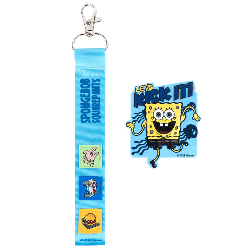 Набор бейдж на липучке и подвеска Kite SpongeBob SquarePants SB25-3010, 2 шт.