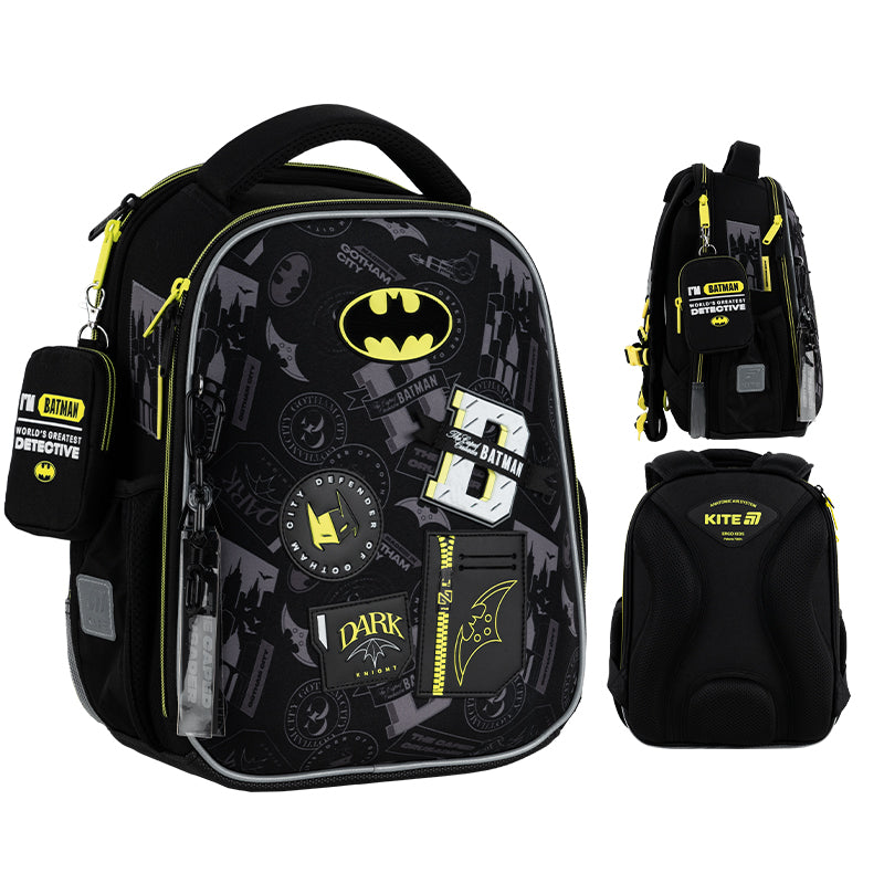 Школьный набор Kite Education DC Batman SET_DC25-555S (рюкзак, пенал, сумка)