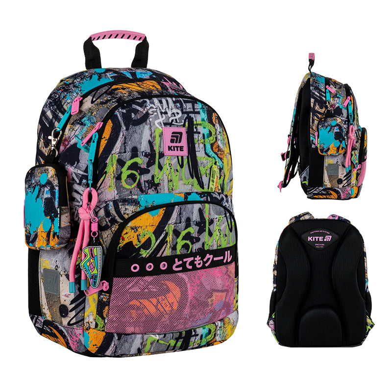 Школьный набор Kite Education Street Art SET_K25-585M-3 (рюкзак, пенал, сумка)