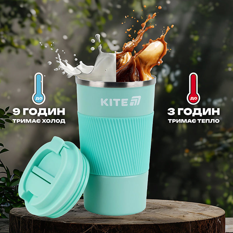 Термокружка Kite K25-458-2, 510 мл, м'ятна