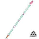 Карандаш графитный трёхгранный с ластиком Kite Feel Good K25-046-2