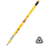 Карандаш графитный трёхгранный с ластиком Kite Garfield GF25-046