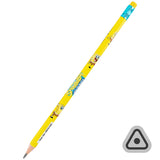 Карандаш графитный трёхгранный с ластиком Kite Sponge Bob SB25-046